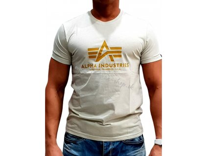 Alpha Industries Basic T Shirt Vintage White tričko pánske