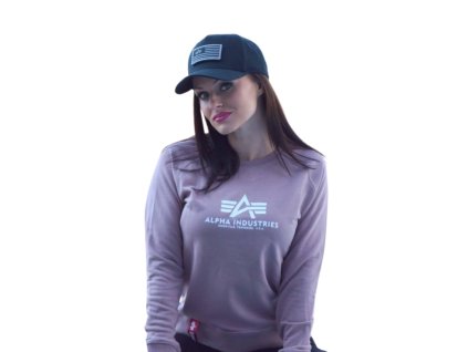 Alpha Industries dámska mikina New Basic Sweat Wmn mauve
