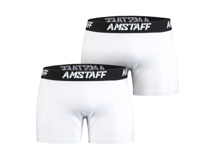 Amstaff boxerky 2 ks v balení white
