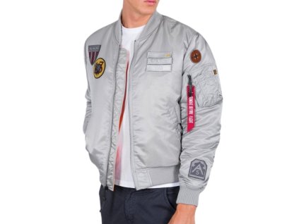Alpha Industries MA 1 Air Force zimná bunda silver 1