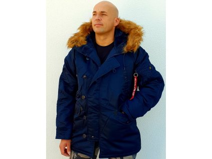 Alpha Industries N3B zimná bunda rep blue