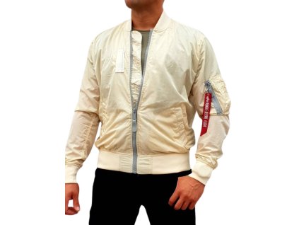 Alpha Industries MA-1 SL bunda pánska vintage white
