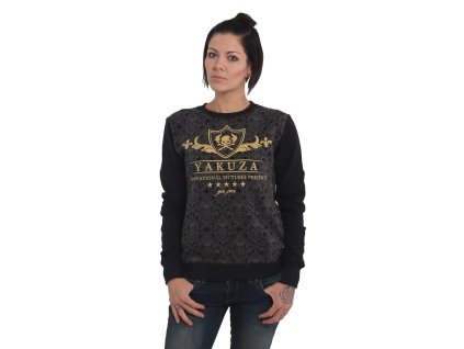 Yakuza mikina dámska CREST SWEATER GPB 14114 black