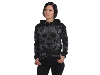 akuza ROTTING BODY dámska mikina na zips GHZB 14108 black