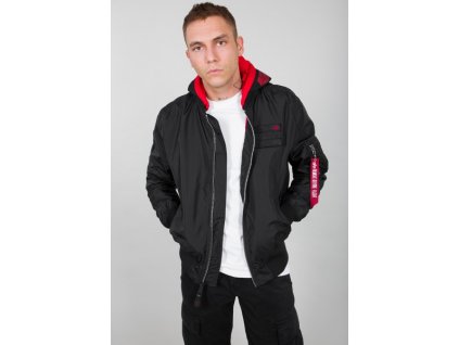 Alpha Industries MA 1 TT Hood Custom bunda pánska black h