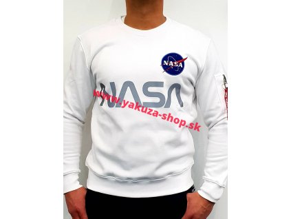 Alpha Industries mikina NASA Reflective white