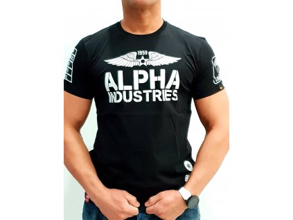 Alpha Industries Rebel T tričko pánske black