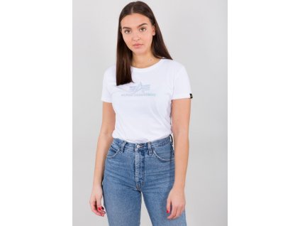 Alpha Industries RAINBOW T Wmn white dámske tričko e