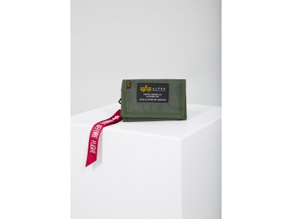 Alpha Industries Crew Wallet sage green peňaženka