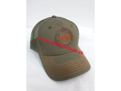 Alpha Industries TRUCKER PATCH CAP šiltovka dark green