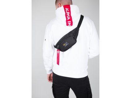 Alpha Industries CREW Waist Bag black ľadvinka-taška