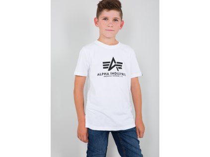 Alpha Industries Basic T Kids detské tričko white