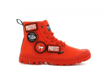 Palladium módne topánky PAMPA HI CHANGE orange