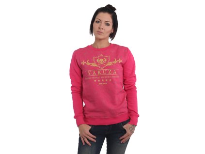 Yakuza mikina dámska CREST SWEATER GPB 14114 rose red