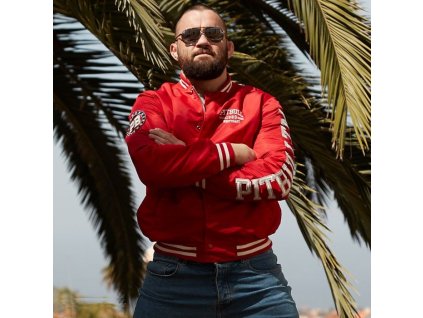 PitBull West Coast HERMANN red prechodná bunda pánska B