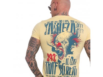 Yakuza PISS OFF tričko pánske TSB 16020 pale banana