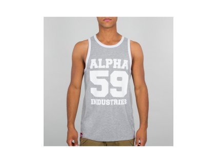 Alpha Industries 59 TANK tielko pánske grey heather