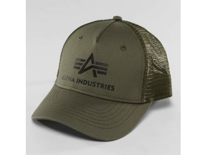 Alpha Industries Basic Trucker Cap šiltovka dark green