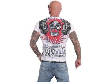 Yakuza BURNING SKULL tričko pánske TSB 16024 white