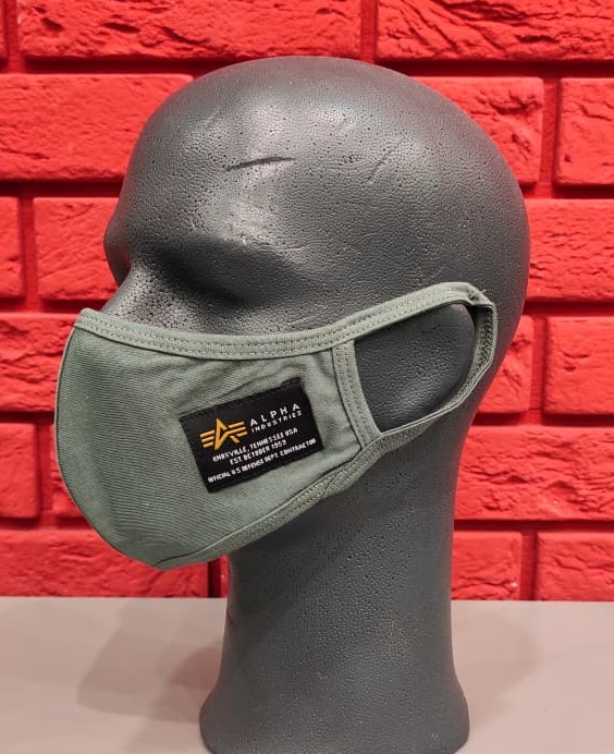 Alpha Industries rúško na tvár dark green Farba: zelená