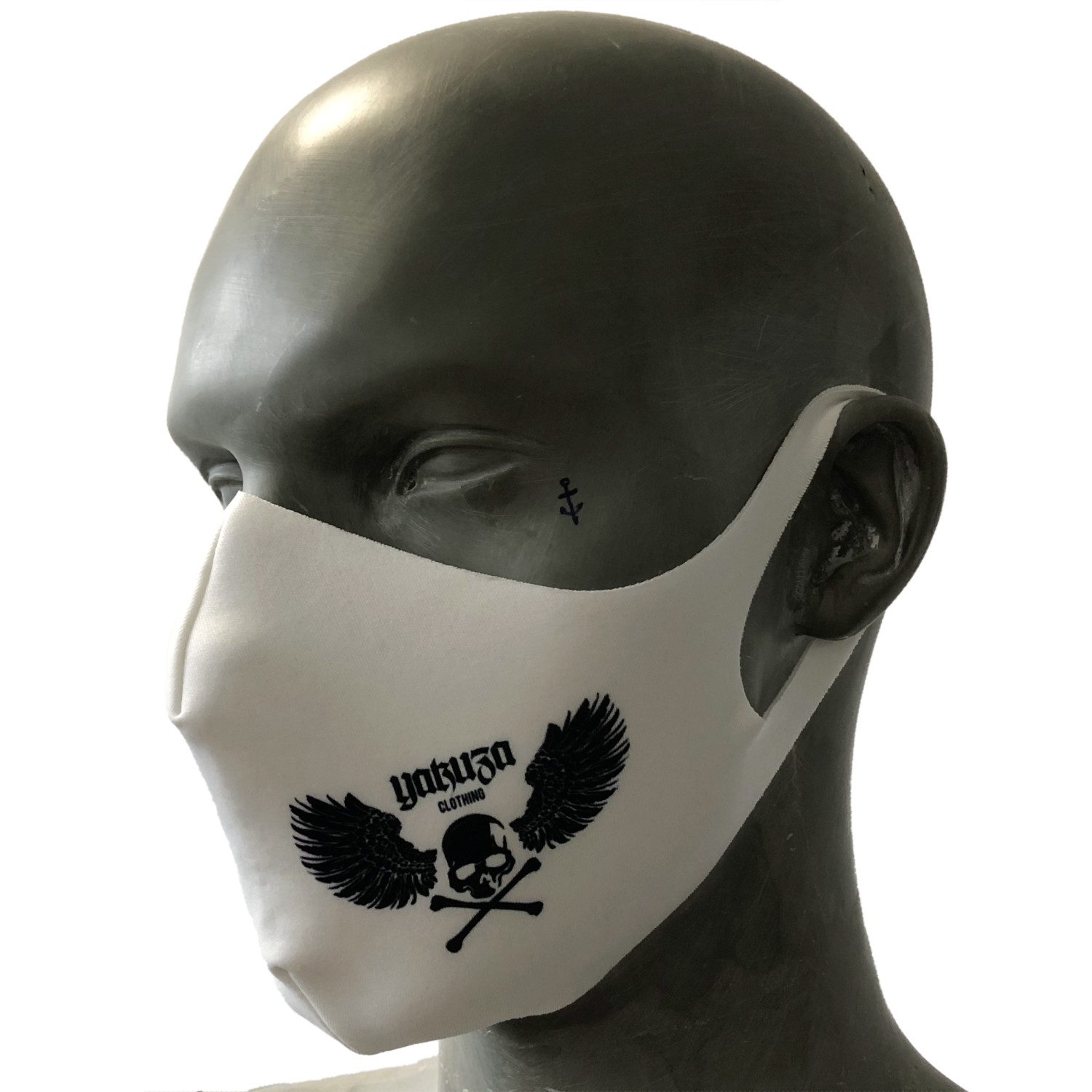 Yakuza rúško na tvár Flying Skull White Farba: biela