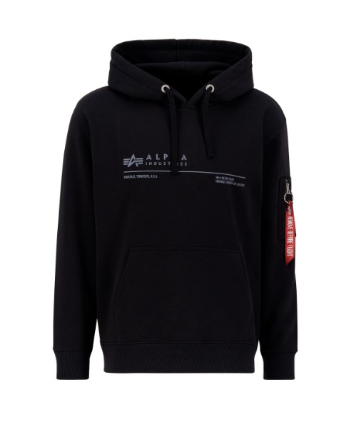 Alpha Industries pánska mikina AI Reflective Hoody black Farba: čierna, Veľkosti pánske: M