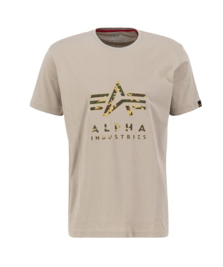 Alpha Industries tričko pánske CAMO PP T vintage sand Farba: hnedá, piesková, Veľkosti pánske: XXL