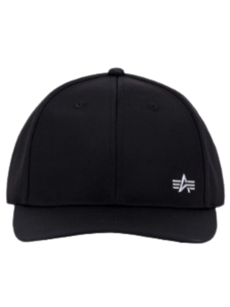 Alpha Industries Metal Label Cap šiltovka black/metalsilver Veľkosť: Unisex, Farba: čierna/strieborná