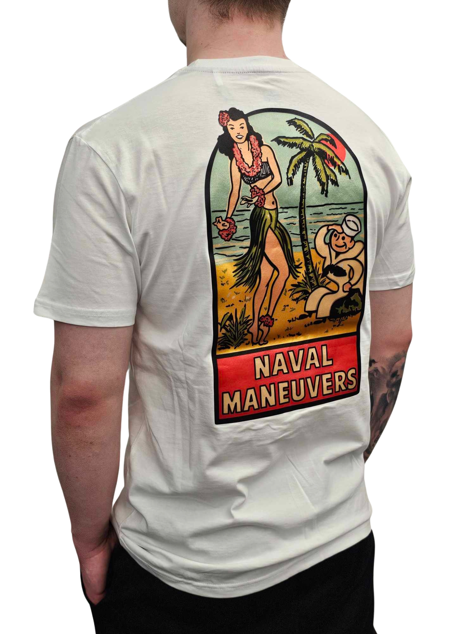Alpha Industries Naval T Back Print tričko pánske white Veľkosť: 3XL, Farba: biela