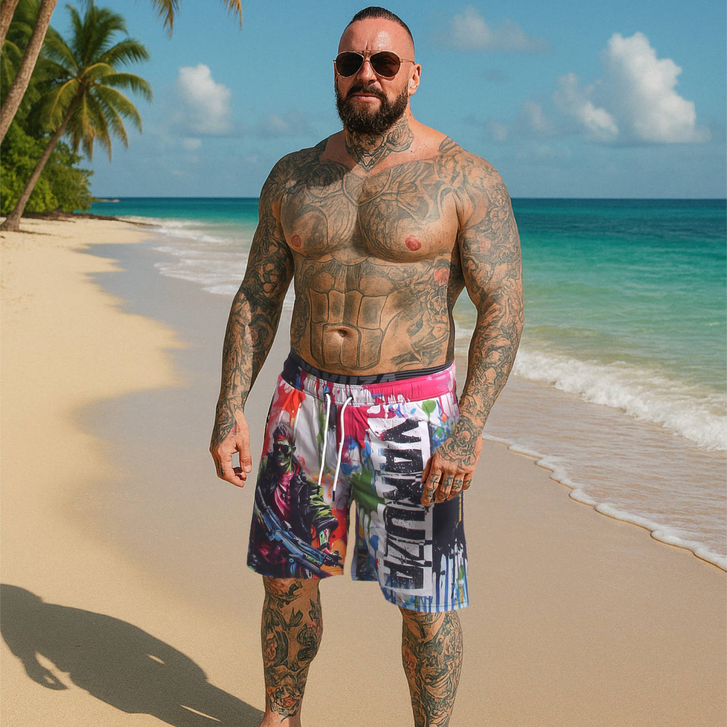 Yakuza plavkové šortky SPECIALIST BSB 25043 multicolor Veľkosť: XXL, Farba: multicolor