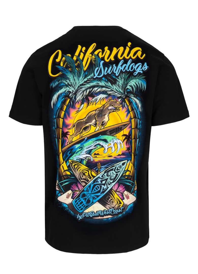 PitBull West Coast tričko pánske Surf Dog black Veľkosť: 3XL, Farba: čierna
