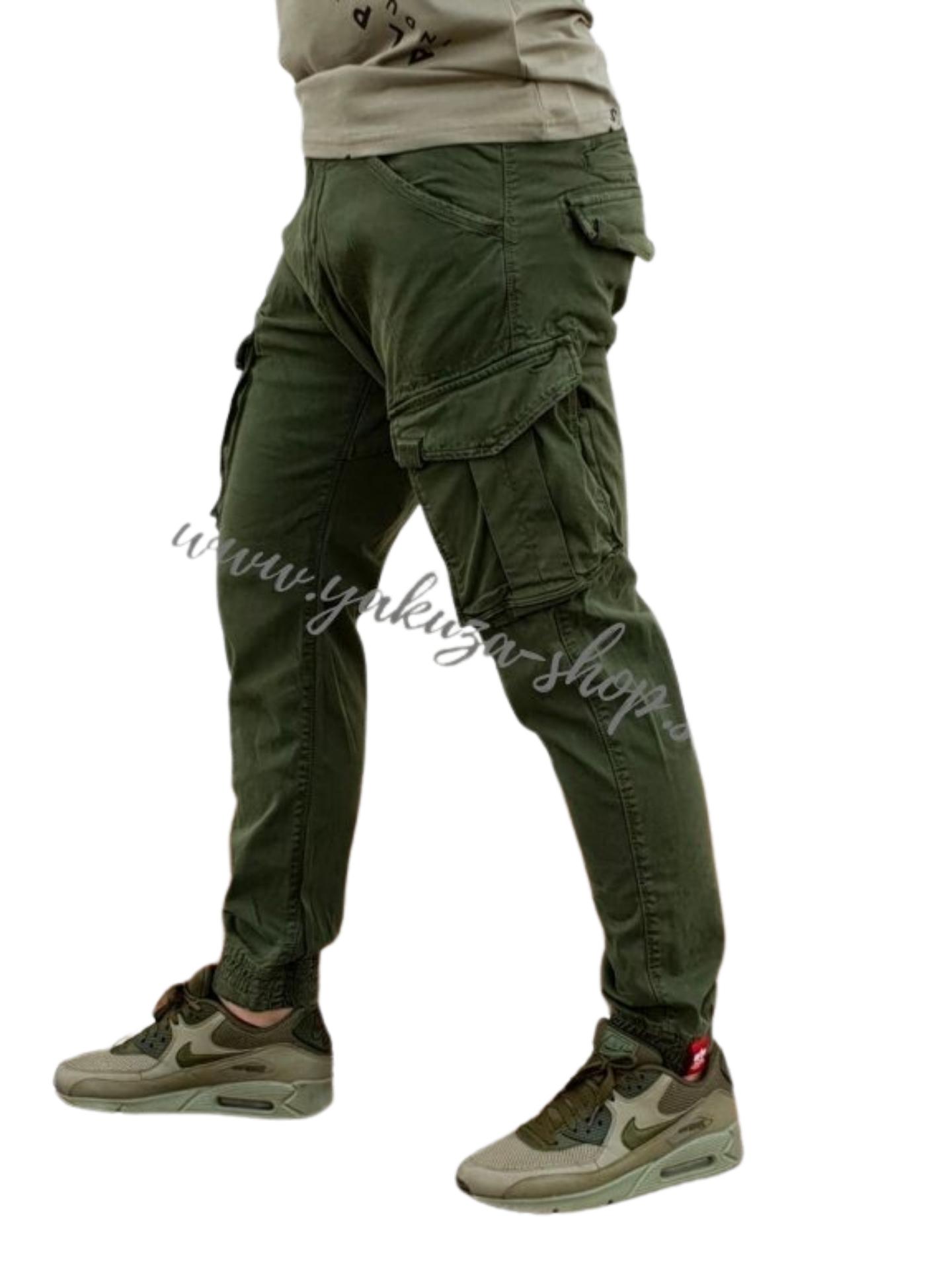 Alpha Industries nohavice pánske SPY Pant dark olive Veľkosť: 30, Farba: zelená