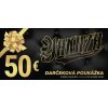 Darčeková poukážka v hodnote 50 € pre nákup v kamenných predajniach a