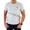 Alpha Industries BACKPRINT T tričko pánske white red d