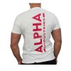 Alpha Industries BACKPRINT T tričko pánske white red 1