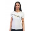 Alpha Industries New Basic T Wmn Foil Print White Yellow Gold