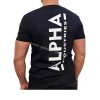 Alpha Industries BACKPRINT T black tričko pánske e