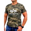 Alpha Industries Basic T Shirt Camo tričko pánske olive camo 1