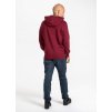 Pitbull West Coast mikina s kapucňou CLASSIC LOGO burgundy b