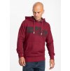 Pitbull West Coast mikina s kapucňou CLASSIC LOGO burgundy