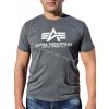 Alpha Industries Basic T Shirt Charcoal Heather tričko pánske a