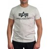 Alpha Industries Basic T Shirt White Mellange tričko pánske