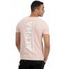 Alpha Industries BACKPRINT T pale peach tričko pánske c