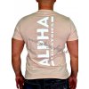 Alpha Industries BACKPRINT T pale peach tričko pánske e