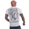 Yakuza tričko pánske CLOWN TSB 20031 white