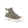 Palladium módne topánky PAMPA SP20 HI CANVAS DUSKY GREEN MARSHMALLOW