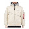 Alpha Industries zimná bunda MA 1 D Tec jet stream white a