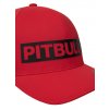 PitBull West Coast šiltovka Full Cap HILLTOP stretch fitted red b