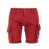 Alpha Industries Crew Short Patch RBF red pánske šortky