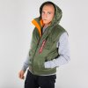 Alpha Industries vesta Hooded MA-1 Vest Sage Green a